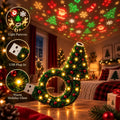 2026 New USB Plug-In Christmas Projector Night Light, 6+ Holiday Pattern Ceiling Lamp, Warm LED Christmas Tree Room Decor for Bedroom, Party & Holiday Gifts